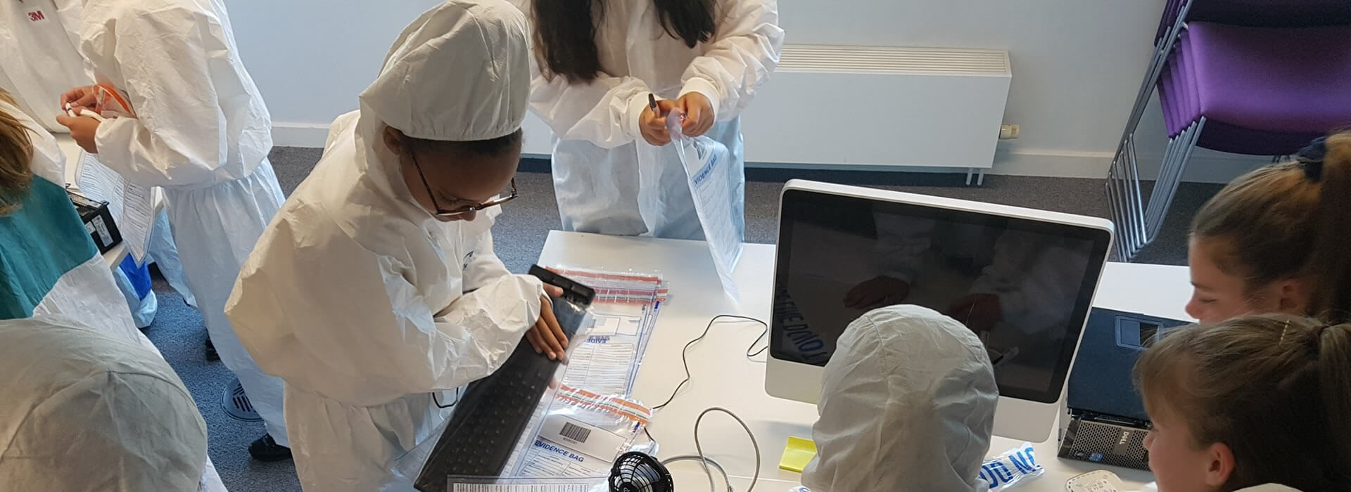 Year 7 learn about Digital Forensics on a day at the National Cyber Security Academy - University of South Wales